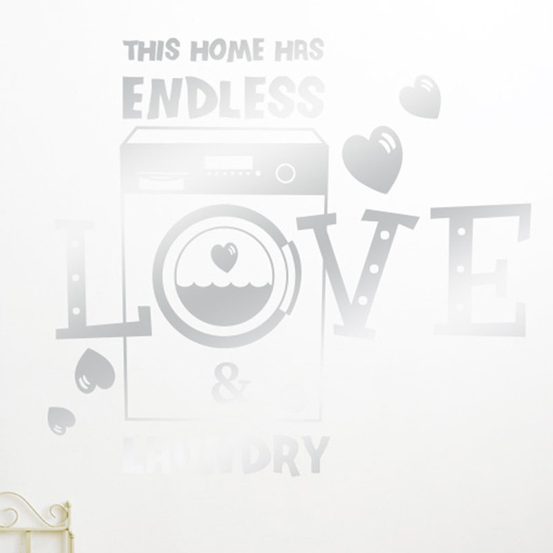 Wall Decal, Shiny Silver