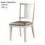 Chaise de salle à manger 2 pièces