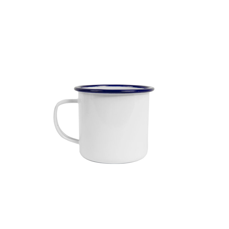 Crow Canyon Enamelware Vintage Mugs, Blue