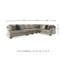 Canapé modulaire 4 pièces Akef-88293116