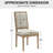French Country Dining Chairs - Mid-Century Modern Upholstered Wood Linen with Rectangular Back-1934218617-1936130192-1934218615