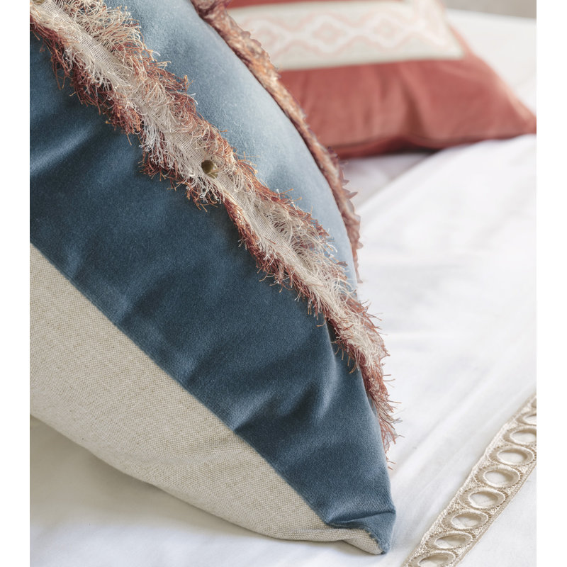 Adirondack Trail Velvet Square Pillow Cover & Insert, Faux Down