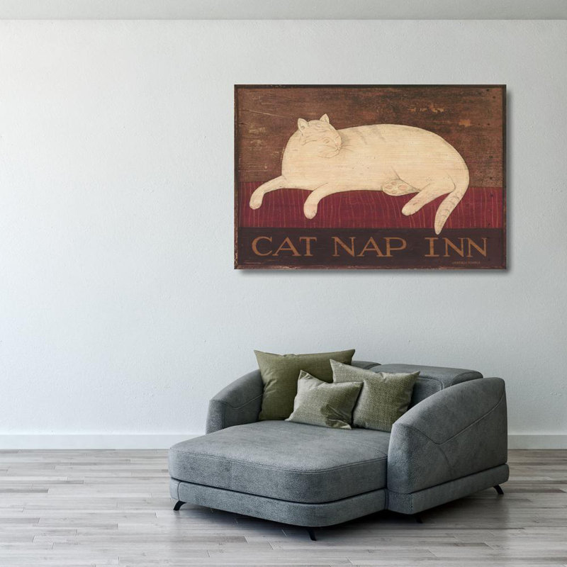Cat Nap Inn, 27" H x 40" W