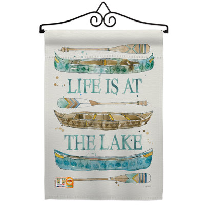 Double Sided 18.5'' H x 13'' W Polyester Flag Set