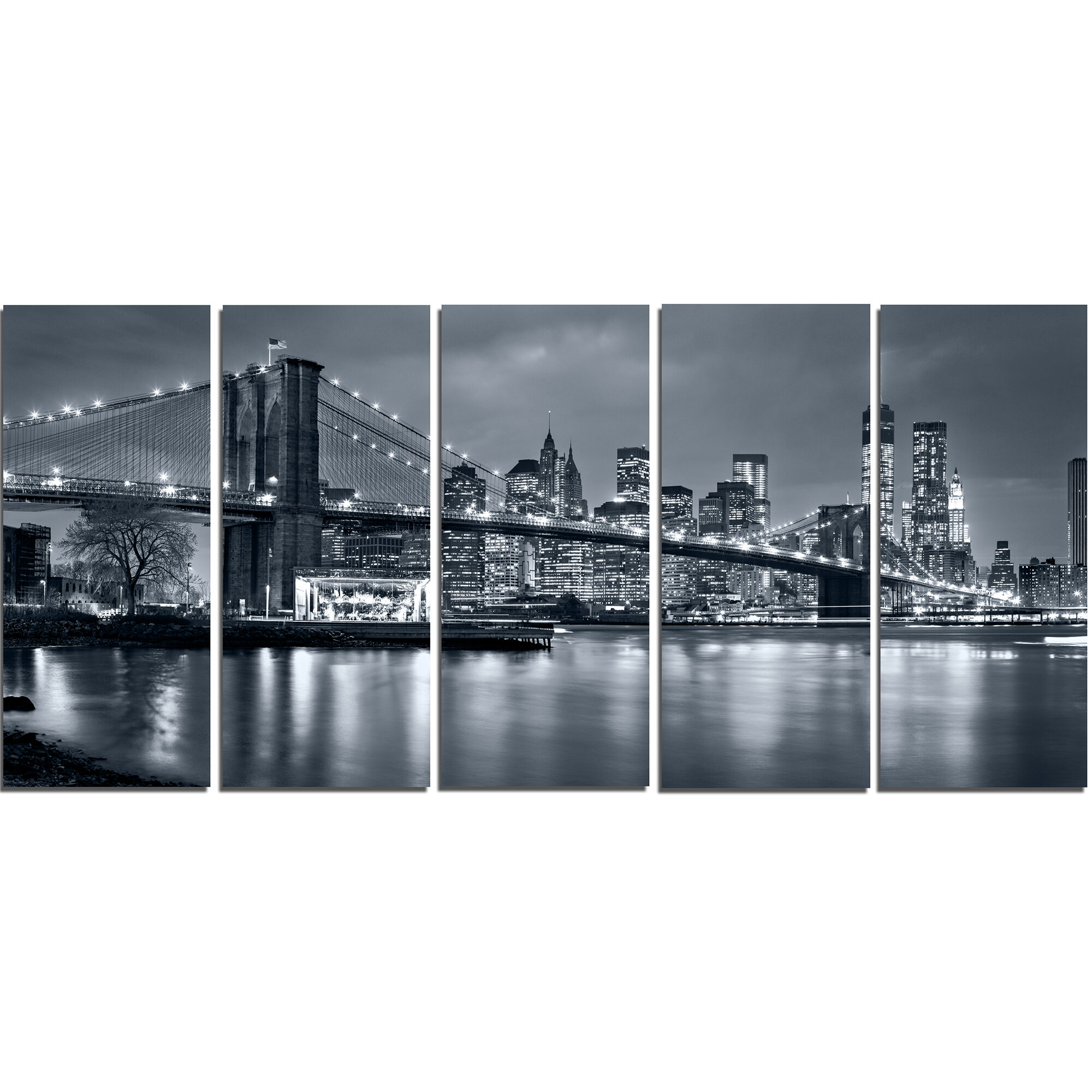 Wall Mural New York City Panorama black & white 