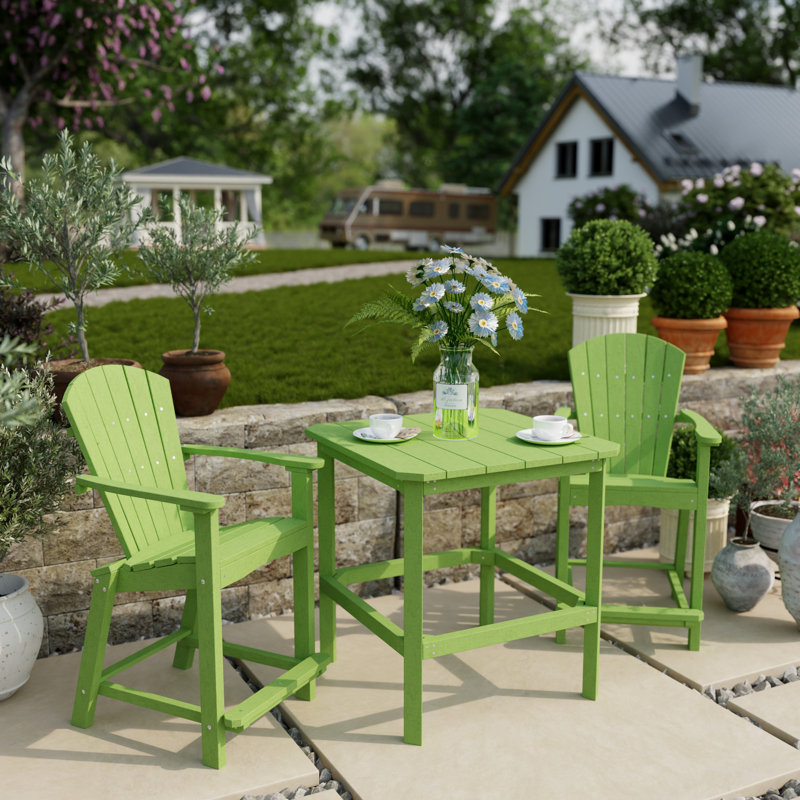 Ensemble de comptoir 3 pièces Classic, Vert citron