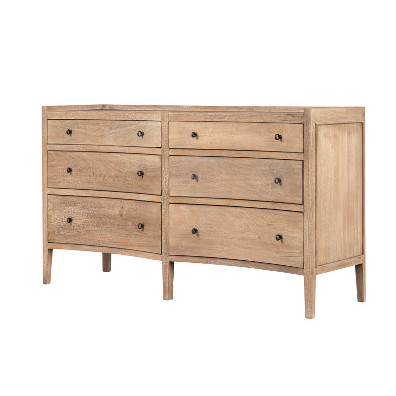 Cappelli 153cm W 6 - Drawer Chest of Drawers, Natural Wash