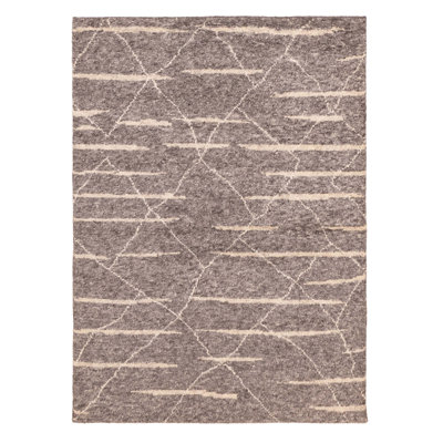 Tapis gris Cayla 5 pi 3 po x 7 pi 3 po
