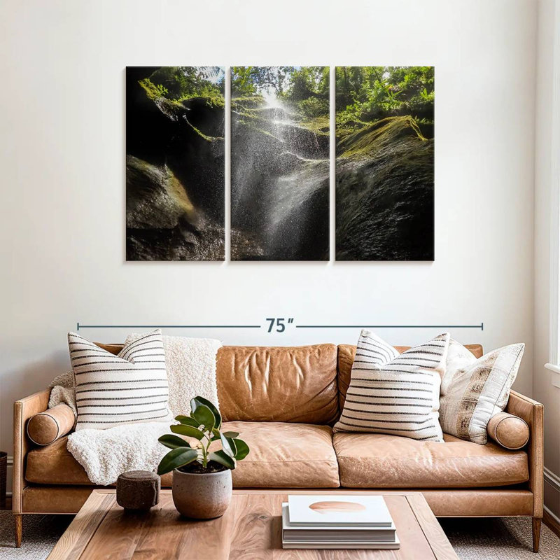 Chute d'eau Alvord Dominica Secret, H 36 po x l 57 po