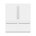 Blanc mat / gris graphite