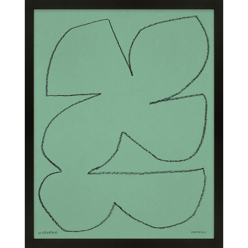 Sage 1 by Michael Kempen, 40" W x 50" H, Black Framed