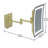 Emmilynn Aluminium Rectangle Mirror-101904889