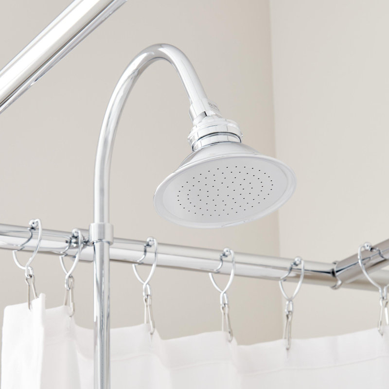 Gooseneck 60" Tub & Shower Faucet, Chrome