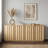 63''W Modern Fluted Sideboard with Adjustable Shelves-126677798