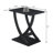 Arbri 22" W Criss-Cross Chairside End Table-1297541288