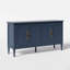 Buffet bleu 58,9 "- Buffet rétro avec tablettes réglables