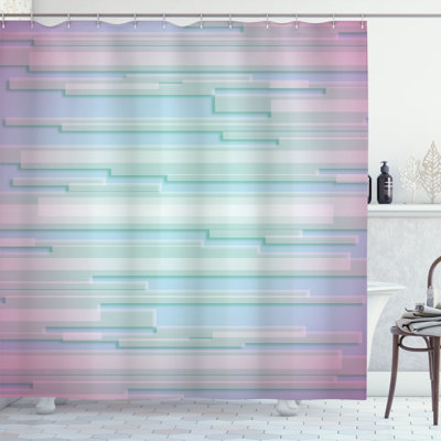 Enrique Abstract Shower Curtain with Hooks Included