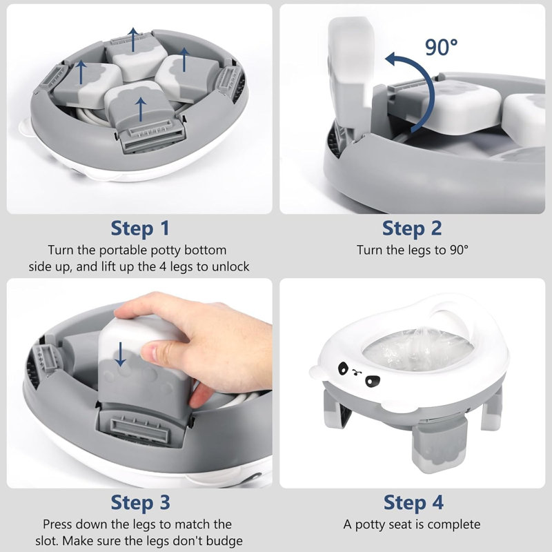 Potty Training Seat Grey
