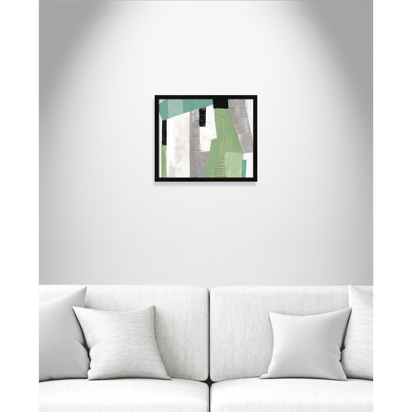 Evergreen Essence Print, Black Slim Frame - Fine Art Paper Print, No Mat, 16" H x 19" W x 0.75" D