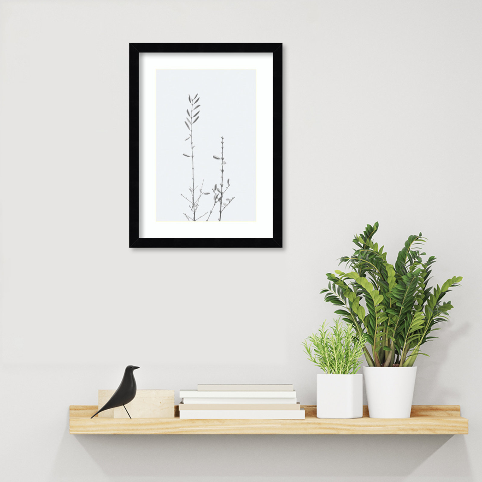 Adela Retro Tennessee Botanical Print No 2 Framed On Paper by Adela Photograph, Black, 17" H x 13" W x 1" D