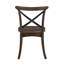Chaise d'appoint avec dossier en forme de X (ensemble de 2)