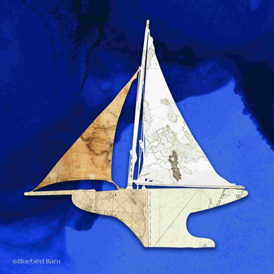 " Sailboat Blue III " by Bluebird Barn