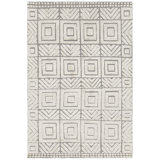 Genna Hand-Knotted White/Gray Area Rug