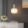 Kuro 1 - Light Black/White/Gold Single Pendant