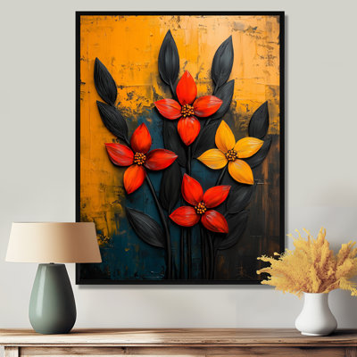 «Autumn Plants Petals Of The Season I» - Art mural sur toile Plants