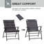 Chaise de camping pliante avec coussin