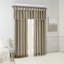 Cantonnière avec passe-partout simple en soie synthétique légère avec passepoil 50 x 26 po Karlita Pewter-1266368021