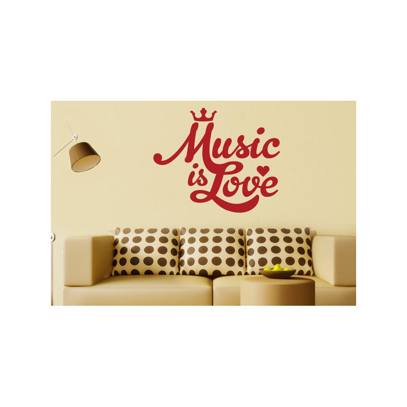 Non-Wall Damaging Wall Decal, Dark Red, Medium