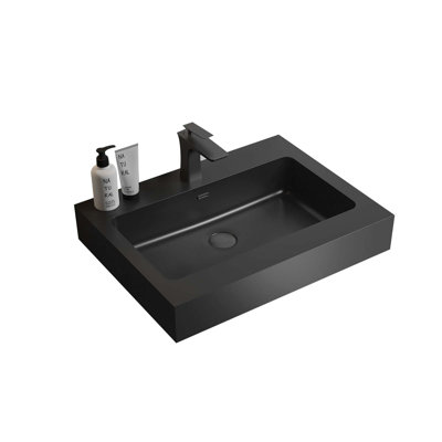Integrated Eengineered Quartz Basin WITHOUT Drain And Faucet