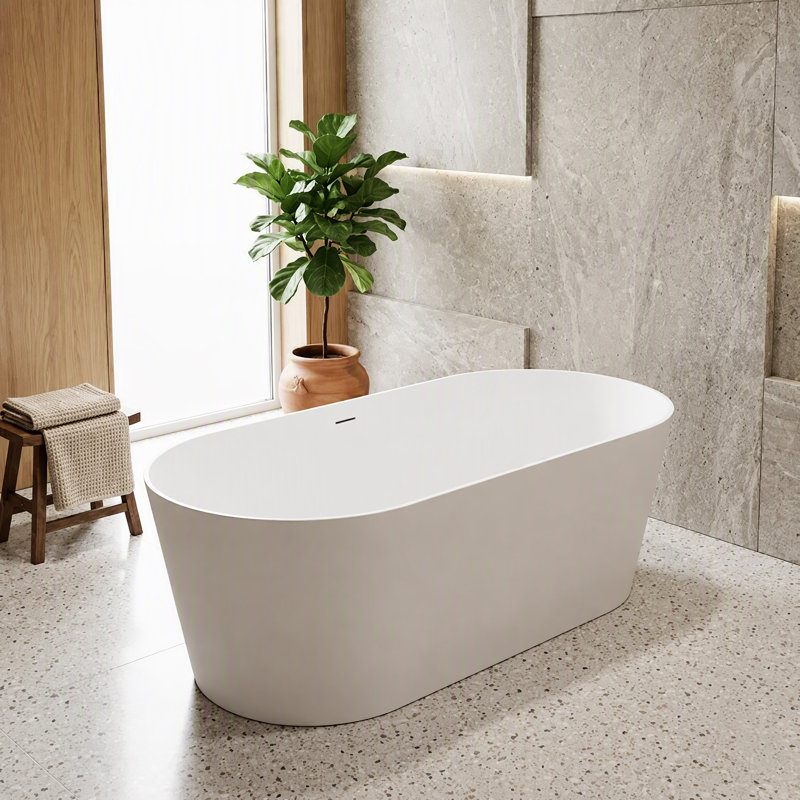 70.87'' x 31.50'' Freestanding Solid Surface Bathtub