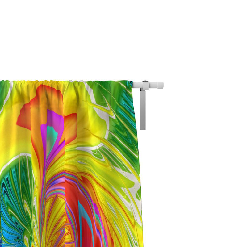 Panneaux de rideaux semi-transparents abstraits, l 40 po x L 52 po