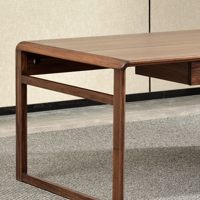 Bureau simple de style européen, H 29,92 po x l 62,2 po x P 34,65 po