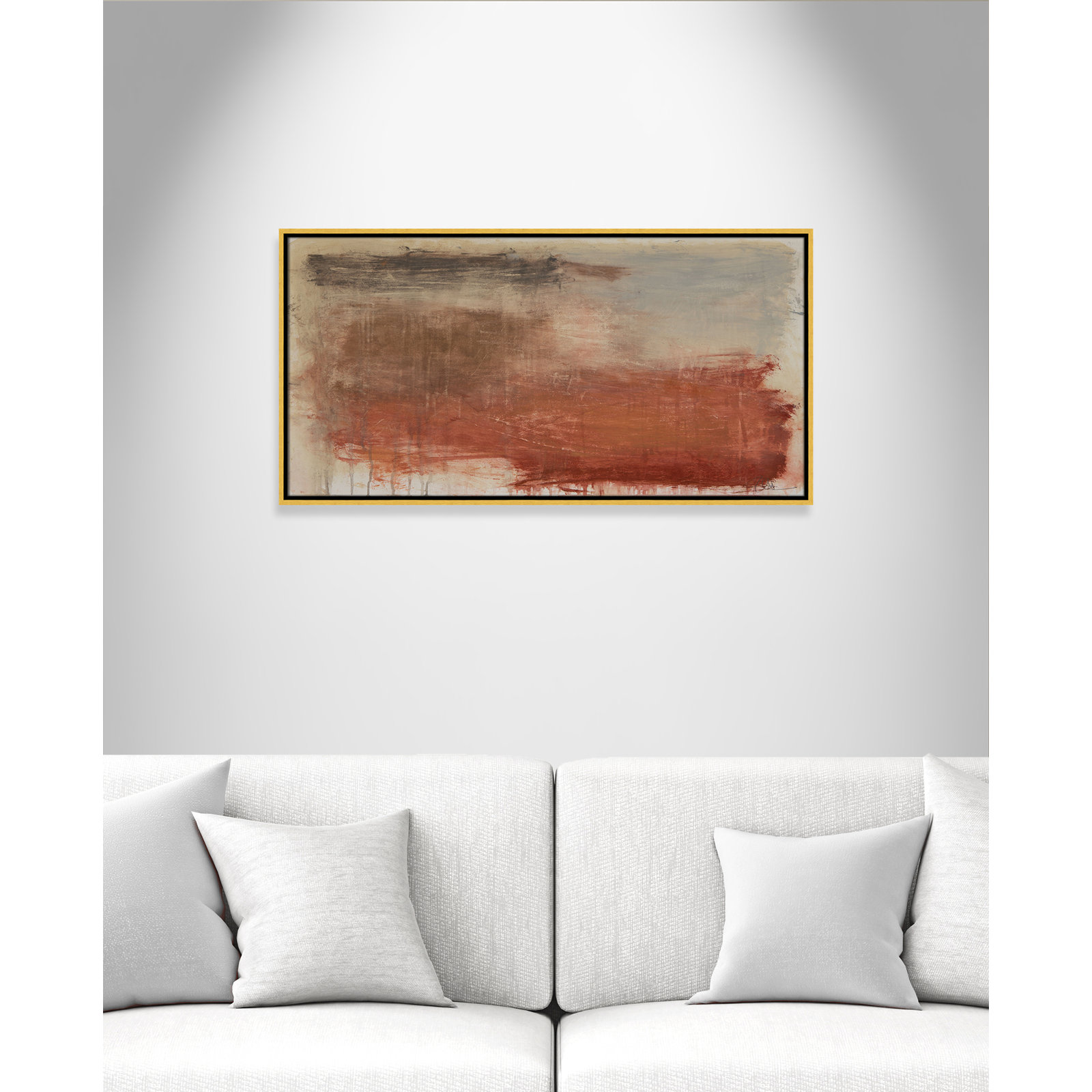 Colin "Autumn Over The Riviera" Print, 19.5" H x 37.5" W, Gold