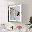 Armoire à miroir encastrée ou à surface 30 po H avec désembueur et tablettes réglables H-1309786627-1326561375