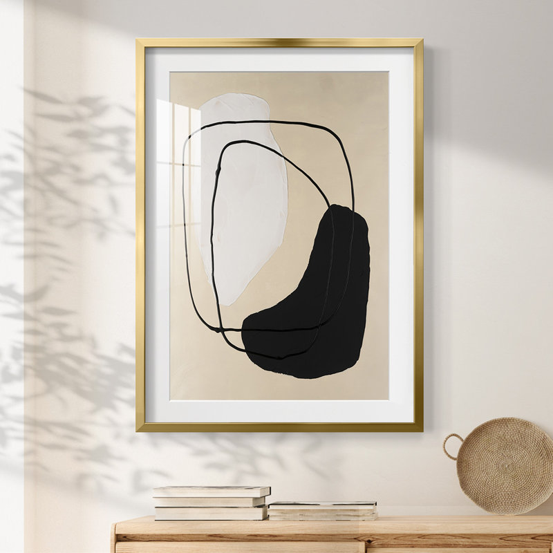 Avant Mod I -Framed Print, 28.5" H x 20.5" W, Gold