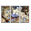 Fleurs blanches printanières - ensemble d'art mural sur toile encadré floral de 3-1419124785-1419124784