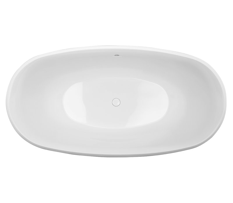 Liberty 63'' L Soaking Bathtub, Glossy White