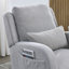 [Vidéo] Fauteuil à bascule décontracté moderne à dossier haut de 27,5 po avec un coussin lombaire Welike-990892387