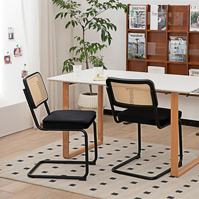 Ensemble de 2 chaises d'appoint rembourrées
