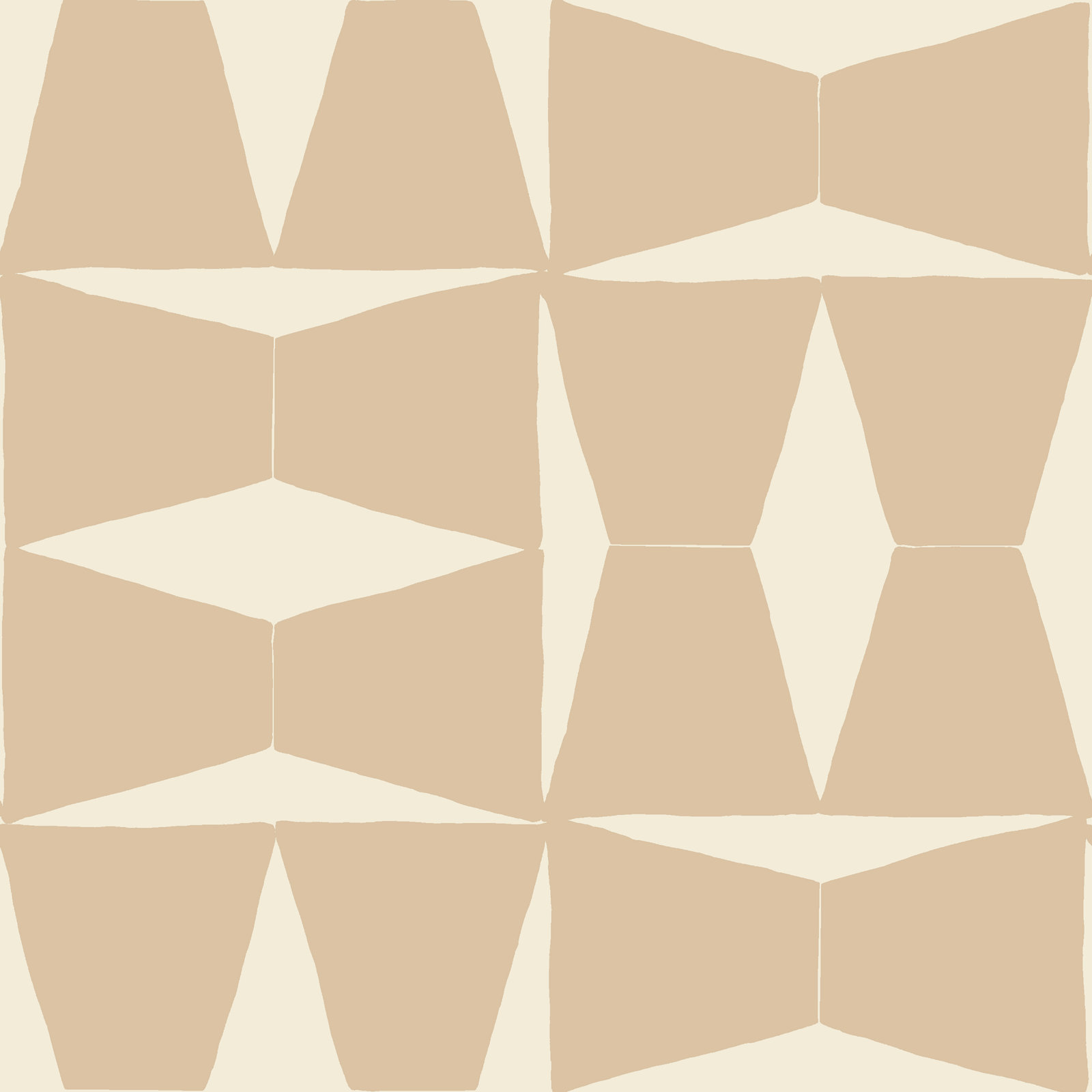 Albie Geometric Wallpaper, Neutral/Cream
