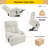 Modern Power Lift Recliner Chair with Push-Button Control, Plush Fabric Upholstery, Heat & Massage, Side Pockets,Spacious Seat-1240307731