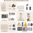8 Set Packing Cubes for Travel Suitcase Organizer Bags Luggage Packing Cubes Set Travel Essentials Accessories（Beige）
