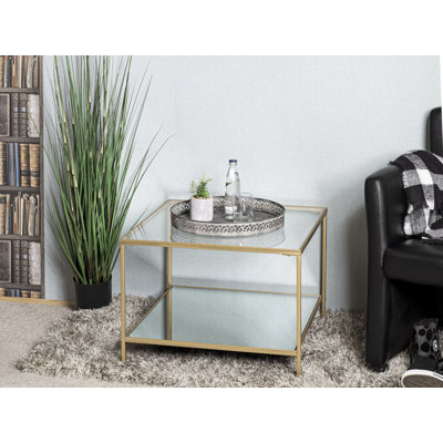 Trumbo Glass Top End Table