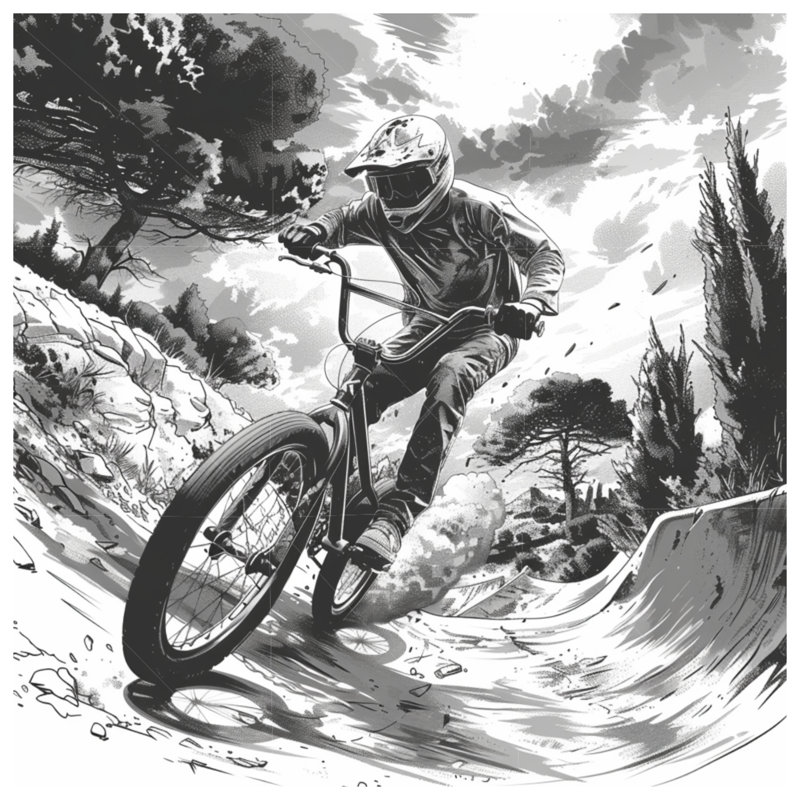 Coussin Cycling, coussins décoratifs double face, 26 po x 26 po