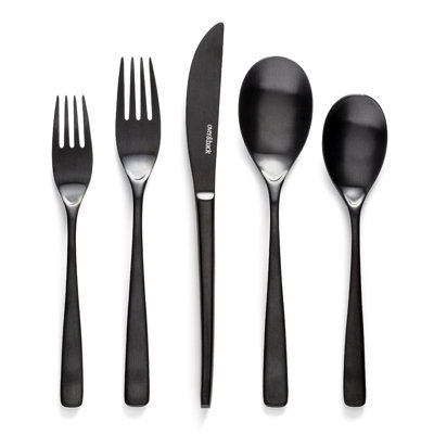 over&back Curved 18/8 Flatware Set - Service for 4