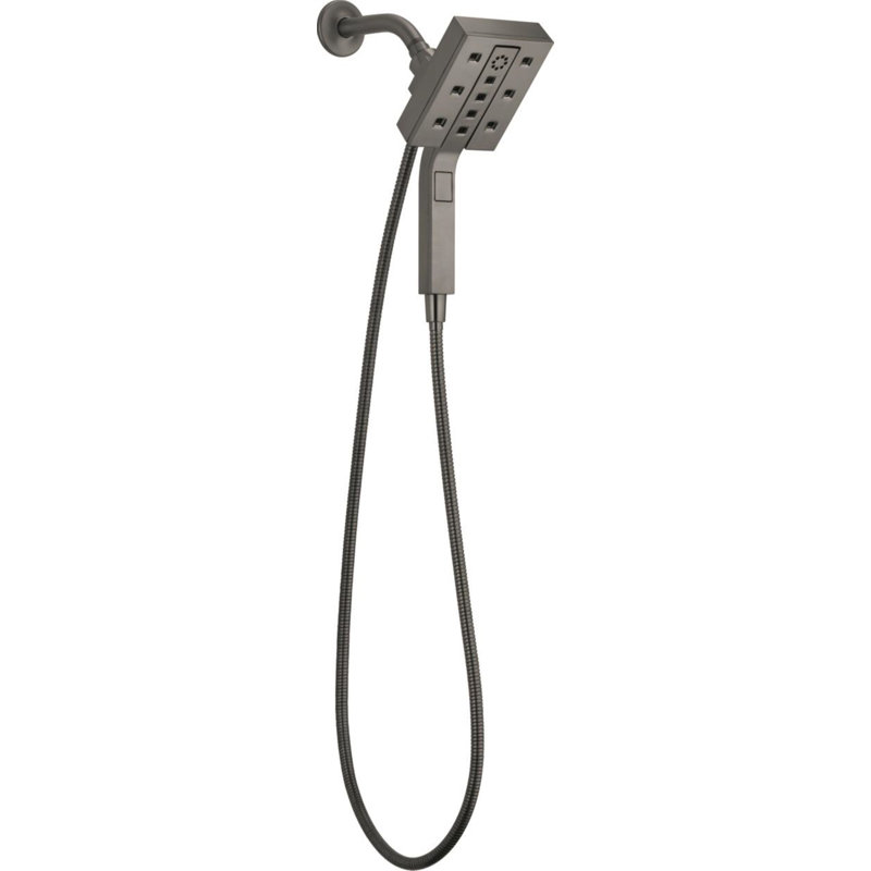 Shower Arm, Lumicoat Black Stainless